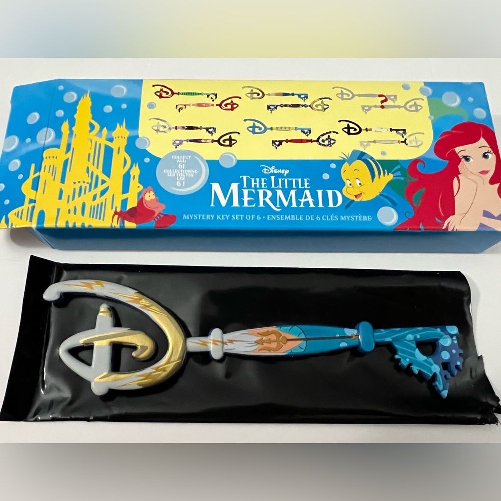 Disney The Little Mermaid Mystery Key King Triton & Sisters New with Box